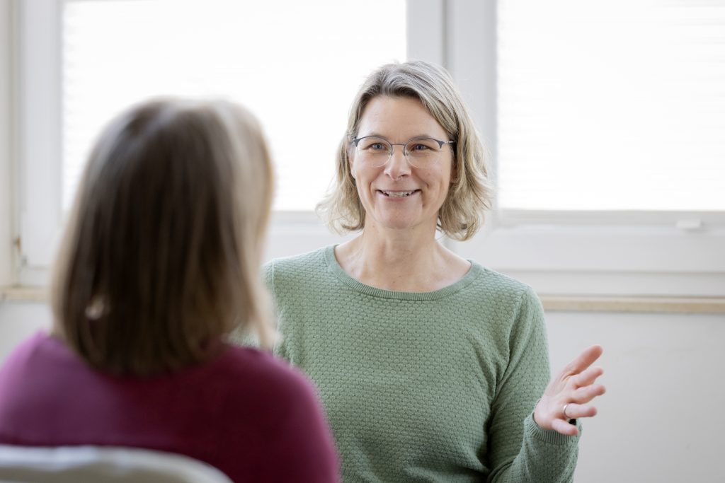 Meike Köster beim Coaching mit Privatperson